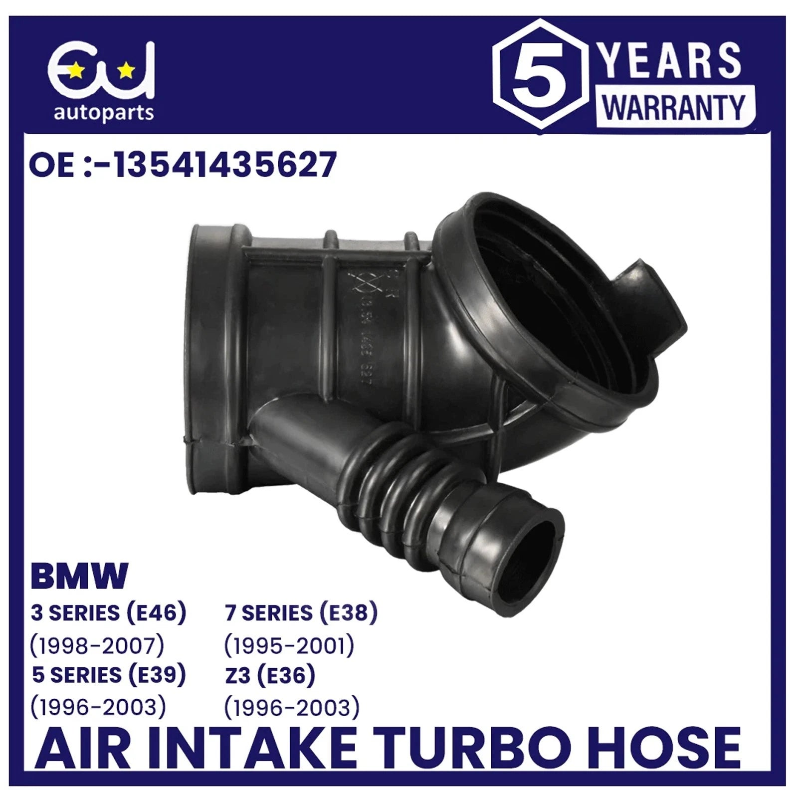 AIR INTAKE HOSE BOOT PIPE FOR BMW 3 5 7 SERIES E46 E39 E38 E36 Z3 13541435627